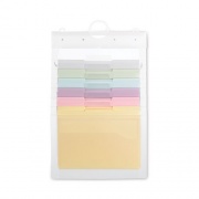 Smead Cascading Wall Organizer, 6 Sections, Letter Size, 14.25" x 24.25", Blue, Clear, Gray, Green, Orange, Pink, Purple (92064)