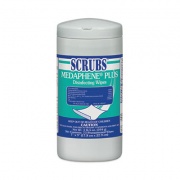 SCRUBS MEDAPHENE Plus Disinfecting Wipes, Citrus, 9 x 7, White, 73/Canister, 6/Carton (96365)