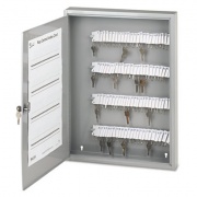 SecurIT Locking Key Cabinet, 100-Key, Steel, Gray, 16.5 x 3 x 22.5 (94190028)