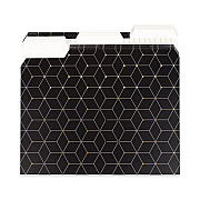U Brands Fashion File Folders, 1/3-Cut Tabs: Assorted, Letter Size, Assorted Colors, 24/Box (UBR4150U0112)