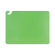 San Jamar Cut-N-Carry Color Cutting Boards, Plastic, 24 x 18 x 0.5, Green (SJMCB182412GN)