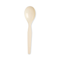 Dixie SmartStock Plastic Cutlery Refill, Soup Spoon, 6", Series-O Mediumweight, Beige, 40/Pack, 24 Packs/Carton (DXESSSOUP11B)