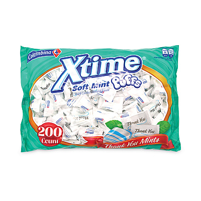 Colombina Thank You Soft Mint Puffs, 200 Individually Wrapped Pieces, 37.4 oz Bag (GRR26900015)
