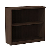 Alera Valencia Series Bookcase, Two-Shelf, 31.75w x 14d x 29.5h, Espresso (ALEVA633032ES)