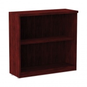 Alera Valencia Series Bookcase, Two-Shelf, 31.75w x 14d x 29.5h, Mahogany (VA633032MY)