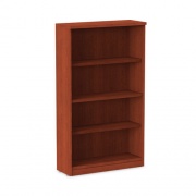 Alera Valencia Series Bookcase, Four-Shelf, 31.75w x 14d x 54.88h, Medium Cherry (VA635632MC)