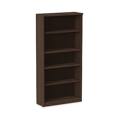 Alera Valencia Series Bookcase, Five-Shelf, 31.75w x 14d x 64.75h, Espresso (ALEVA636632ES)