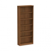 Alera Valencia Series Bookcase, Six-Shelf, 31.75w x 14d x 80.25h, Modern Walnut (VA638232WA)