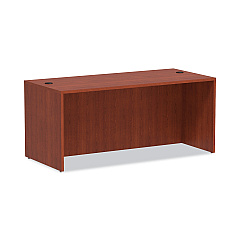 Alera Valencia Series Straight Front Desk Shell, 65" x 29.5" x 29.63", Medium Cherry (ALEVA216630MC)