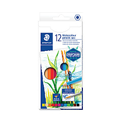 Staedtler Watercolor Pencils, 2.9 mm, HB (#2), Assorted Lead and Barrel Colors, 12/Pack (STD14610CC12)