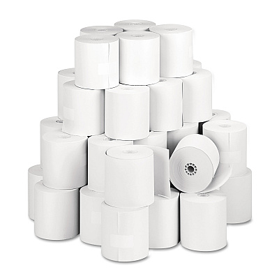 Iconex Direct Thermal Printing Thermal Paper Rolls, 3.13" x 273 ft, White, 50/Carton (90780566)