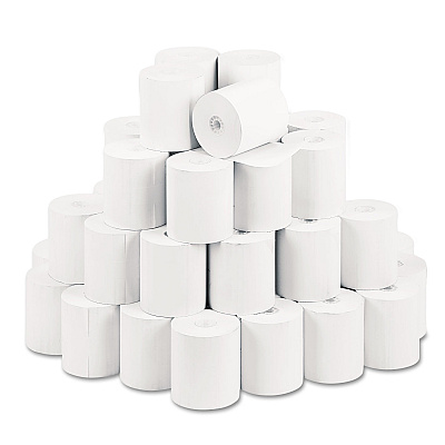 Iconex Direct Thermal Printing Thermal Paper Rolls, 3.13" x 230 ft, White, 50/Carton (90780565)