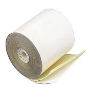 Iconex Impact Printing Carbonless Paper Rolls, 2.25" x 70 ft, White/Canary, 50/Carton (ICX90770444)