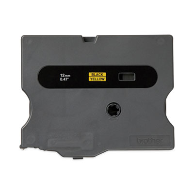 Brother TX Tape Cartridge for PT-8000, PT-PC, PT-30/35, 0.47" x 50 ft, Black on Yellow (BRTTX6311)