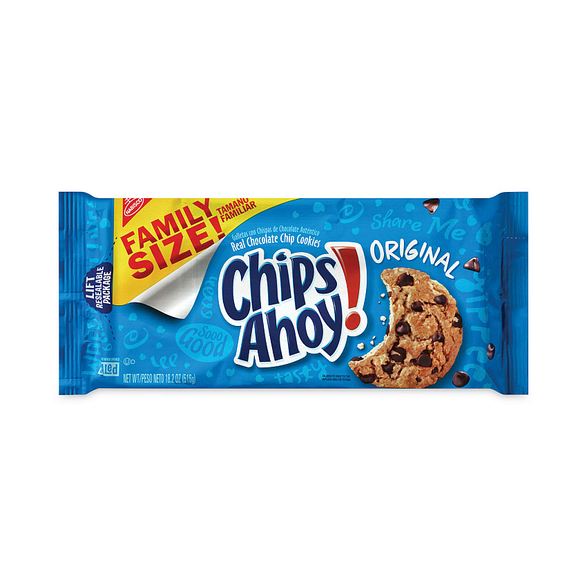 Nabisco Chips Ahoy Chocolate Chip Cookies, 3 Resealable Bags, 3 lb 6.6 oz Box (GRR22000425)