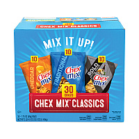 Chex Mix Varieties, Assorted Flavors, 1.75 oz Pack, 30 Packs/Carton (GRR22000787)