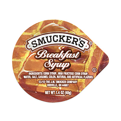 Smucker's Breakfast Syrup Single Serve Packs, 1.4 oz Mini-Tub, 100/Carton (GRR30700029)
