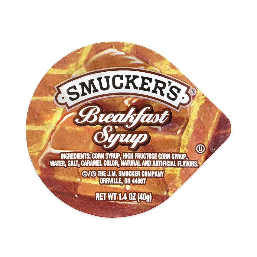 Smucker's Breakfast Syrup Single Serve Packs, 1.4 oz Mini-Tub, 100/Carton (GRR30700029)