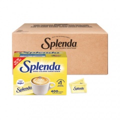 Splenda No Calorie Sweetener Packets, 0.035 oz Packets, 400/Box, 6 Boxes/Carton (200411CT)