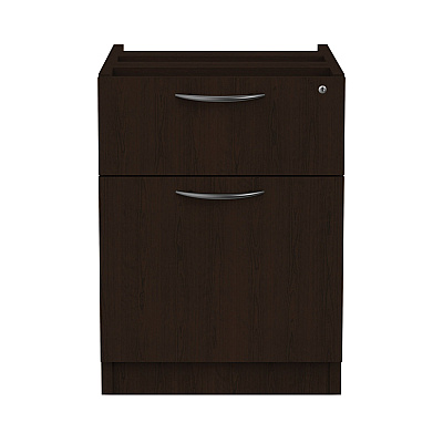 Alera Valencia Series Hanging Pedestal File, Left/Right, 2-Drawers: Box/File, Legal/Letter, Espresso, 15.63" x 20.5" x 19.25" (ALEVA552222ES)