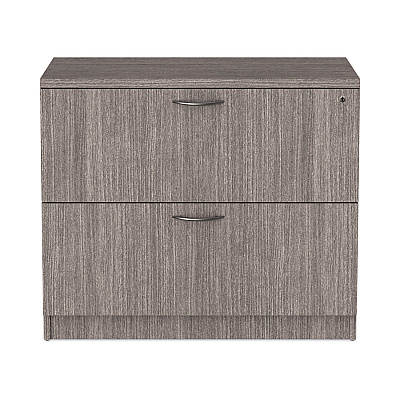 Alera Valencia Series Lateral File, 2 Legal/Letter-Size File Drawers, Gray, 34" x 22.75" x 29.5" (ALEVA513622GY)
