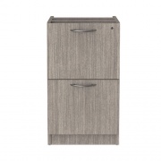 Alera Valencia Series Full Pedestal File, Left or Right, 2 Legal/Letter-Size File Drawers, Gray, 15.63" x 20.5" x 28.5" (VA542822GY)