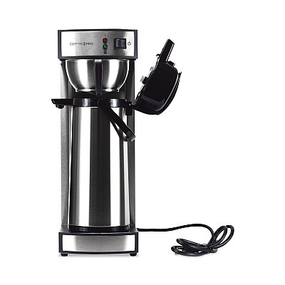 Coffee Pro Air Pot Brewer, 75 oz, 8.75 x 14.75 x 21.25, Stainless Steel (CPRLA)
