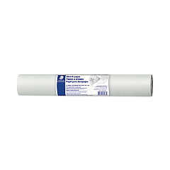Staedtler Transparent Sketch Paper Roll, 8 lb Bond Weight, 12" x 50 yd, White (STD937S1250R)