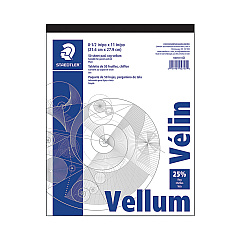Staedtler Vellum Tracing Paper, 8.5 x 11, White, 50/Pad (STD946T811)