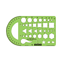Staedtler Templates, 40 Geometric Shapes, 5.5 x 9.5, Green (STD977102EA)
