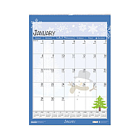 House of Doolittle Recycled Seasonal Wall Calendar, Illustrated Seasons Artwork, 12 x 16.5, 12-Month (Jan to Dec): 2026 (339)