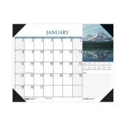 House of Doolittle Earthscapes Scenic Desk Pad Calendar, Scenic Photos, 18.5 x 13, White Sheets, Black Binding/Corners,12-Month (Jan-Dec): 2023 (1476)