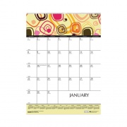 House of Doolittle Recycled Geometric Wall Calendar, Geometric Artwork, 12 x 16.5, White/Multicolor Sheets, 12-Month (Jan to Dec): 2023 (3492)