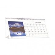 House of Doolittle Earthscapes Recycled Desk Tent Monthly Calendar, Scenic Photography, 8.5 x 4.5, White/Multicolor Sheets, 2023 (3649)