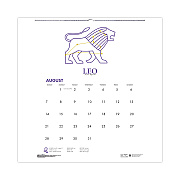 House of Doolittle Recycled Academic Zodiac Wall Calendar, 11 x 14, Multicolor Sheets, 12-Month (Aug to July): 2025 to 2026 (3185)