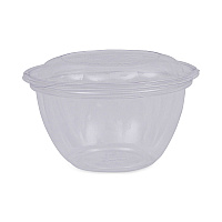 Eco-Products Renewable and Compostable Containers, 18 oz, 5.5" Diameter x 2.3"h, Clear, Plastic, 150/Carton (ECOEPSB18)