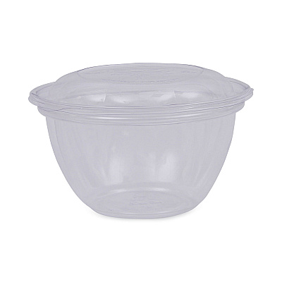 Eco-Products Renewable and Compostable Containers, 18 oz, 5.5" Diameter x 2.3"h, Clear, Plastic, 150/Carton (ECOEPSB18)