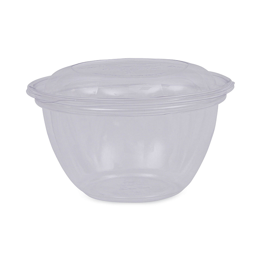 Eco-Products Renewable and Compostable Containers, 18 oz, 5.5" Diameter x 2.3"h, Clear, Plastic, 150/Carton (ECOEPSB18)