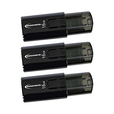 Innovera USB 3.0 Flash Drive, 16 GB, 3/Pack (IVR82316)