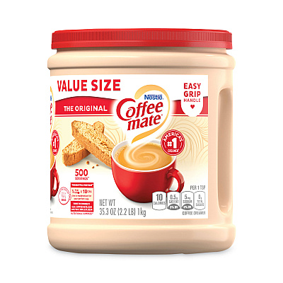 Coffee-mate Powdered Creamer Value Size, Original, 35.3 oz Canister, 6/Carton (NES30302CT)