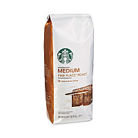 Starbucks Whole Bean Coffee, Pike Place Roast, 1 lb Bag, 6/Carton (SBK11017854CT)