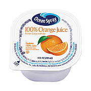 Ocean Spray 100% Juice, Orange, 4 oz Cup, 48/Box (GRR30700001)