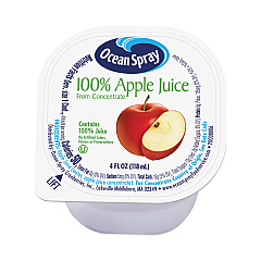 Ocean Spray 100% Juice, Apple, 4 oz Cup, 48/Box (GRR30700002)