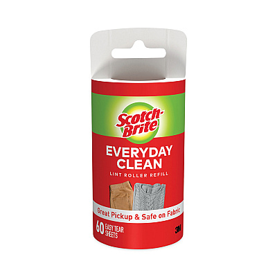 Scotch-Brite Lint Roller Refill Roll, 60 Sheets/Roll (MMM836RFS60)