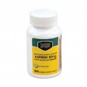 Berkley Jensen Bulk Low Dose Safety Coated Aspirin, 81 mg, 500/Bottle, Delivered in 1-4 Business Days (22000646)