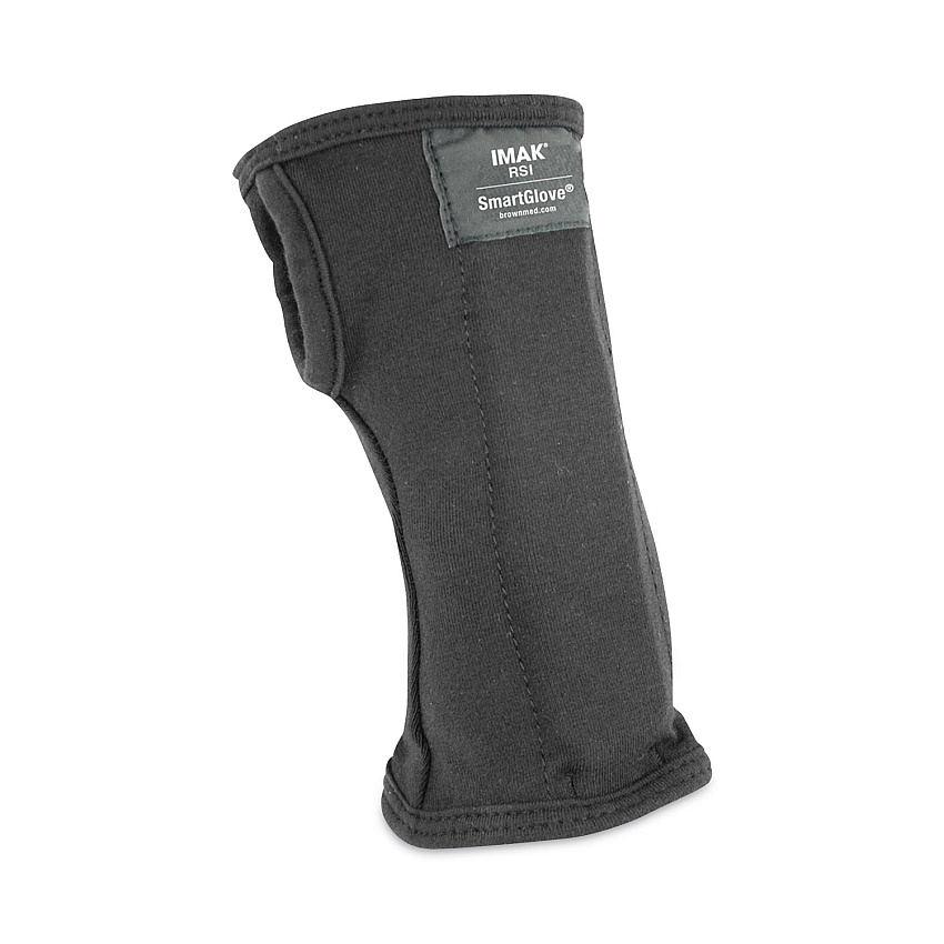 IMAK RSI SmartGlove Wrist Wrap, Medium, Fits Hands Up to 3.75" Wide, Black (IMAA20126)