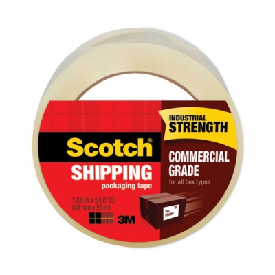 Scotch 3750 Commercial Grade Packaging Tape with ST-181 Pistol-Grip Dispenser, 3" Core, 1.88" x 54.6 yds, Clear, 36/Carton (3750CS36ST)