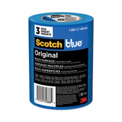 ScotchBlue Original Multi-Surface Painter's Tape, 3" Core, 1.88" x 60 yds, Blue, 3/Pack (209048EVP)