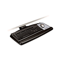 3M Sit/Stand Easy Adjust Keyboard Tray, Standard Platform, 25.5w x 12d, Black (MMMAKT170LE)