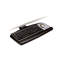 3M Sit/Stand Easy Adjust Keyboard Tray, Standard Platform, 25.5w x 12d, Black (MMMAKT170LE)